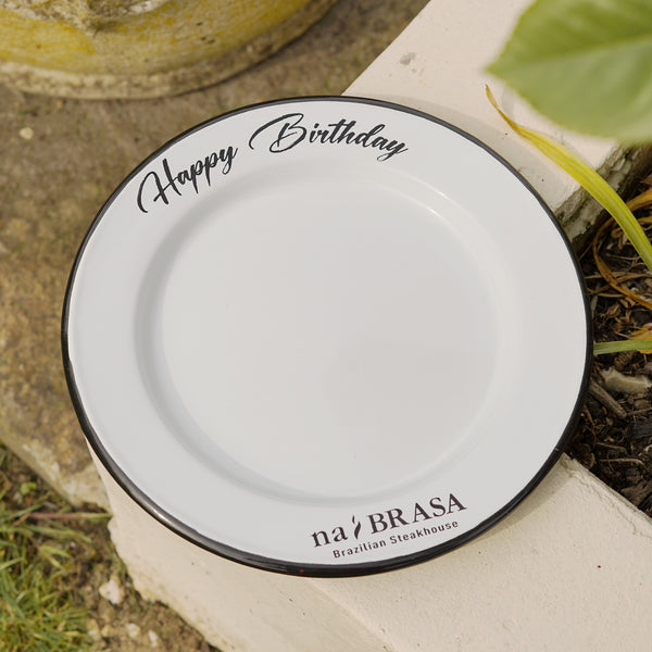 Custom Enamel Birthday Plates with Logo | Wholesale & Bulk Orders