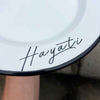 Custom Text Enamel Plates
