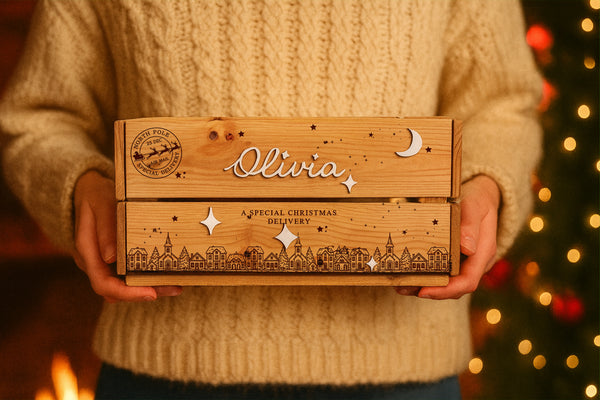 Personalised Christmas Eve Engraved & 3D Crate