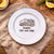 Personalised Fish And Chips Enamel Dinner Plate