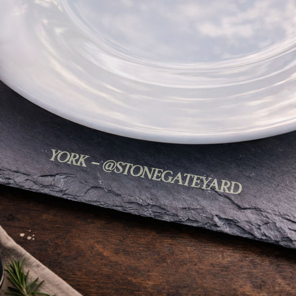 Custom Logo Slate Tablemats
