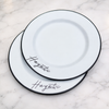 Custom Text Enamel Plates