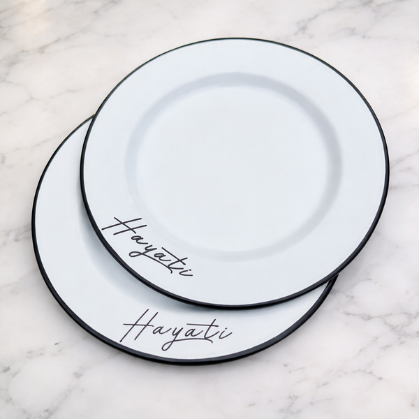 Custom Text Enamel Plates