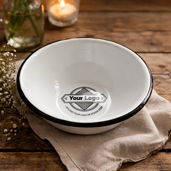Custom Logo Enamel Bowls