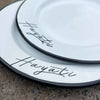 Custom Text Enamel Plates