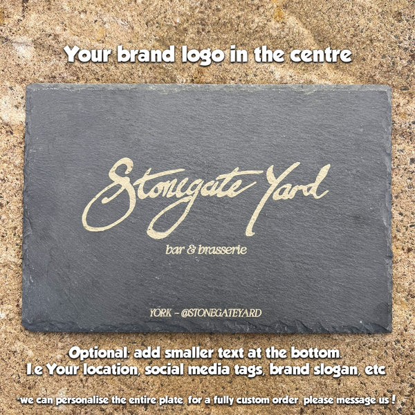 Custom Logo Slate Tablemats