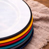 Personalised Fish And Chips Enamel Dinner Plate