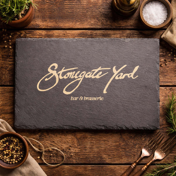 Custom Logo Slate Tablemats