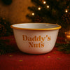 Personalised 16cm Enamel Bowl In Blue, Red & Yellow